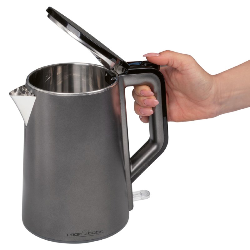 PROFI COOK bouilloire PC-WK 1290, 1,5 litre, graphite, sans fil